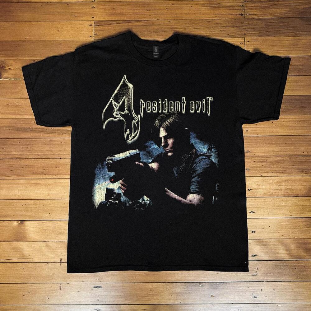 Black Resident Evil 4 Cotton T-Shirt